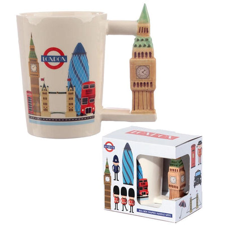Big Ben London Icons Ceramic Shaped Handle Mug - London2u