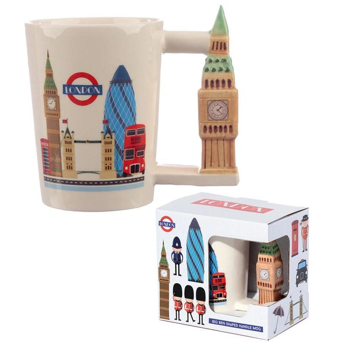 Big Ben London Icons Ceramic Shaped Handle Mug - London2u