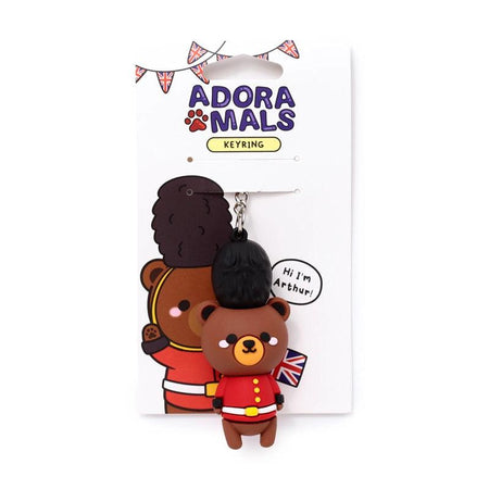 Arthur the Bear London Guardsman 3D Keyring - London2u