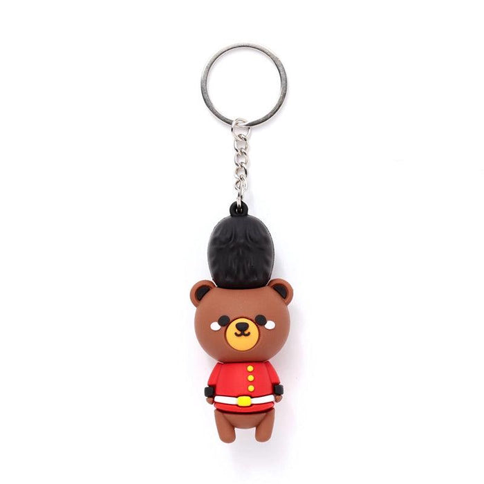 Arthur the Bear London Guardsman 3D Keyring - London2u