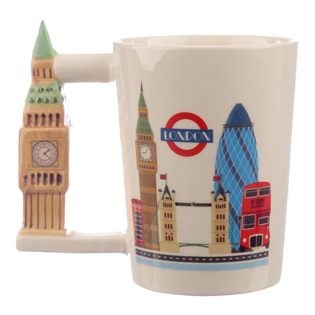 Big Ben London Icons Ceramic Shaped Handle Mug - London2u