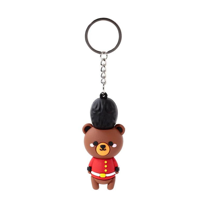 Arthur the Bear London Guardsman 3D Keyring - London2u