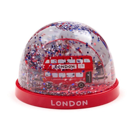 London Bus Small Glitter Snow Storm - London2u